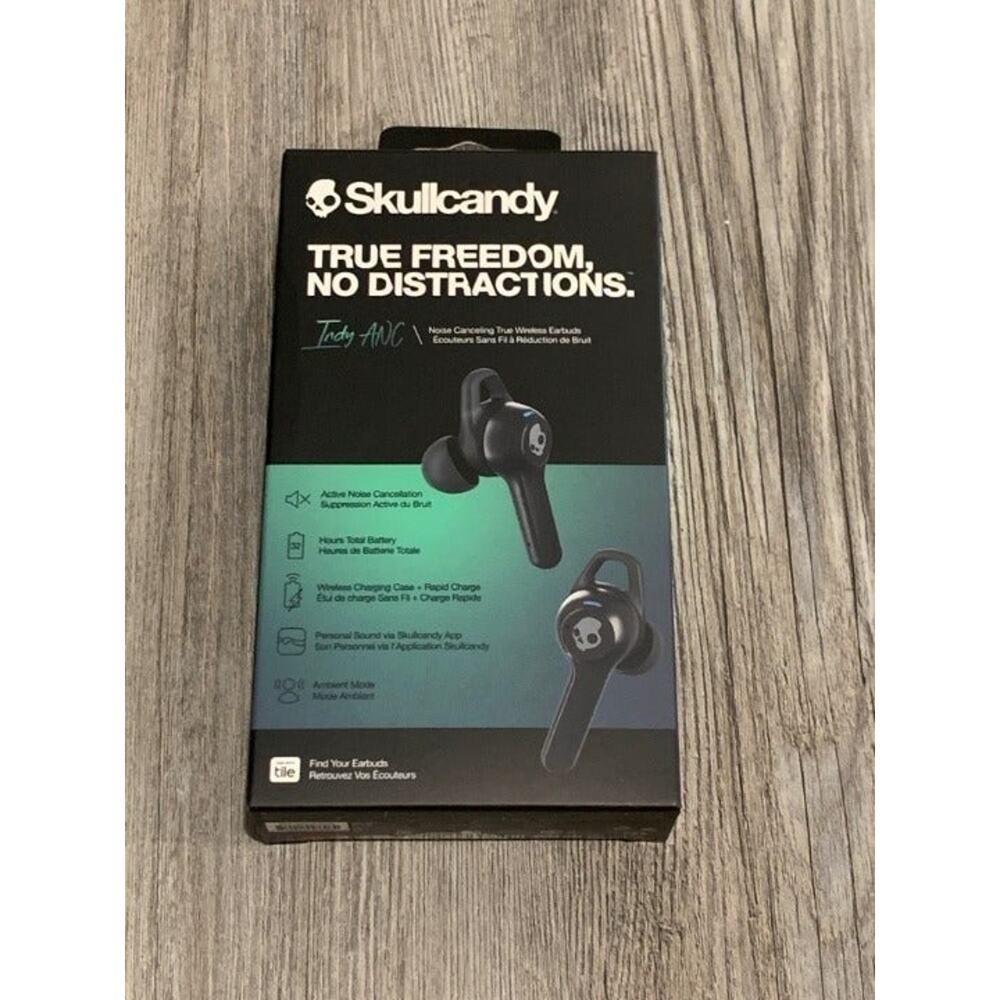 Skullcandy Indy ANC Noise Canceling True Wireless Bluetooth Headphones - Black